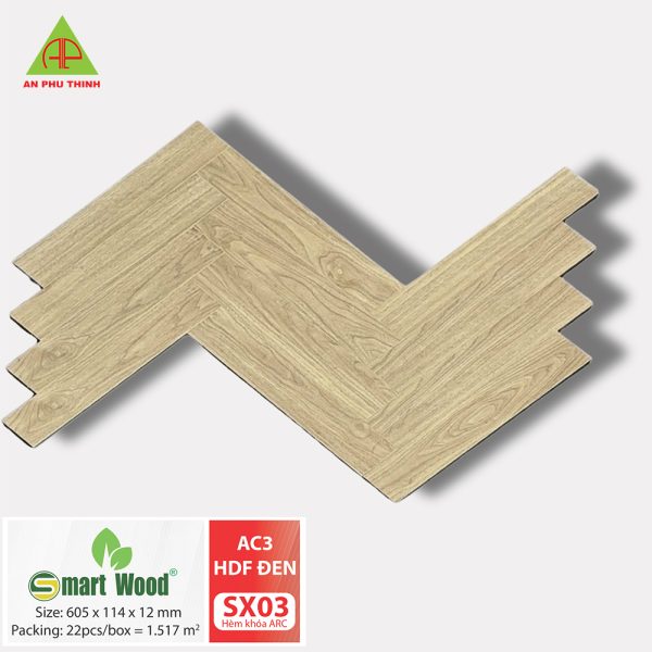 SÀN GỖ XƯƠNG CÁ SMARTWOOD SX03