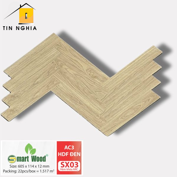 SÀN GỖ XƯƠNG CÁ SMARTWOOD SX03