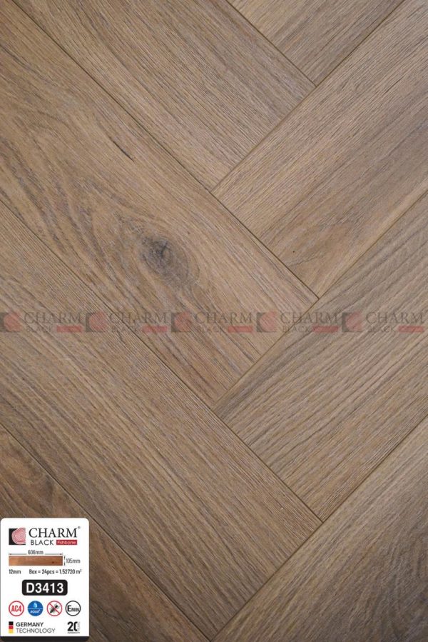Alternative view of Sàn gỗ xương cá Charmwood D3413