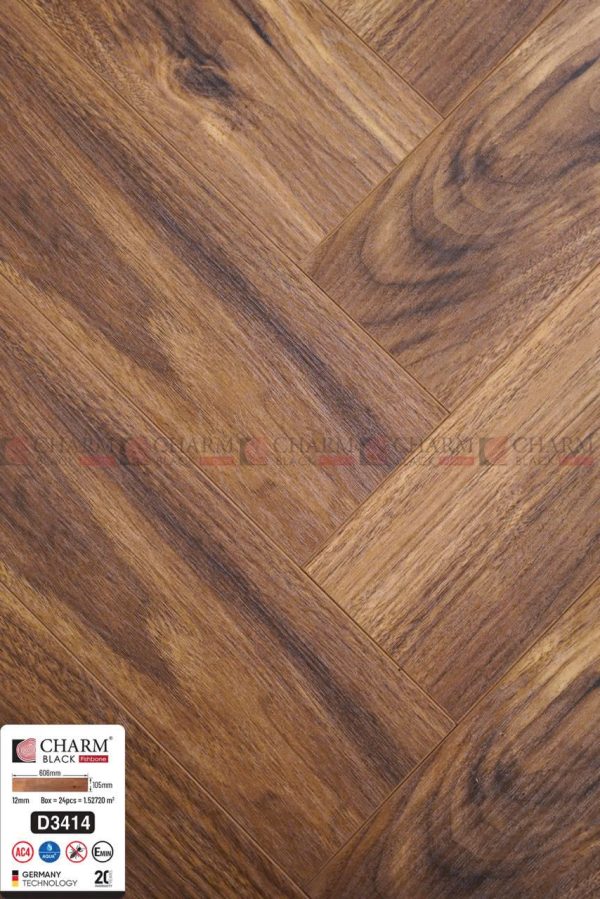 Alternative view of Sàn gỗ xương cá Charmwood D3414
