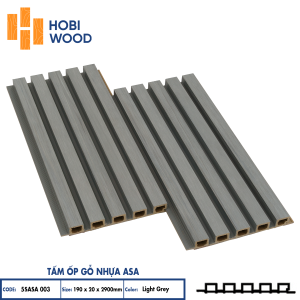 Tấm ốp 5SASA 003 - Light Grey