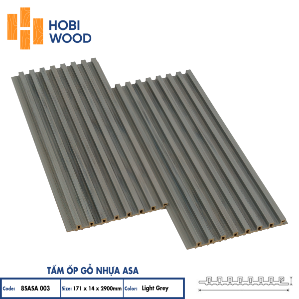 Tấm ốp 8SASA 003 - Light Grey