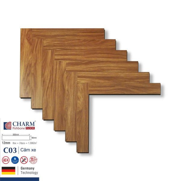 Sàn gỗ xương cá Charmwood C03