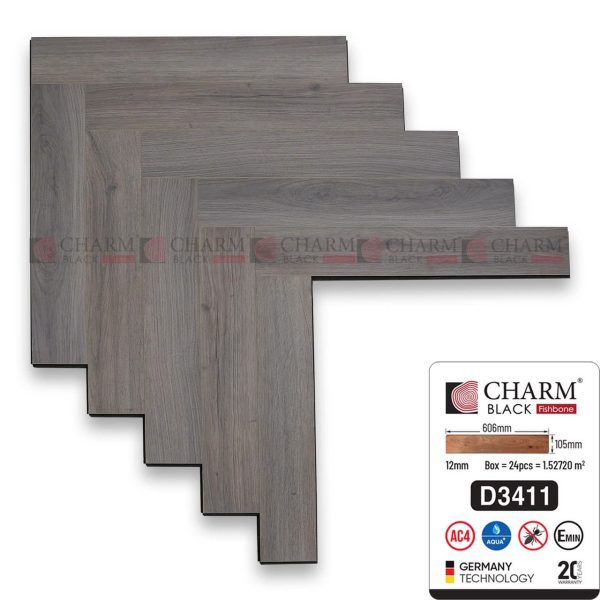 Sàn gỗ xương cá Charmwood D3411