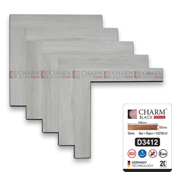 Sàn gỗ xương cá Charmwood D3412
