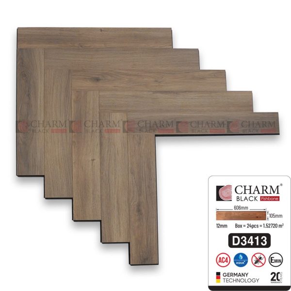 Sàn gỗ xương cá Charmwood D3413