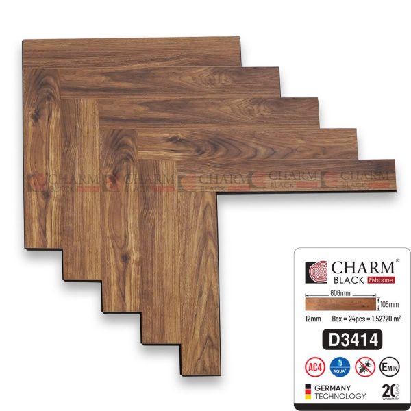 Sàn gỗ xương cá Charmwood D3414