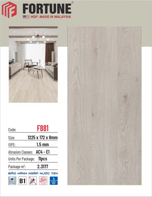 Sàn gỗ Fortune F881