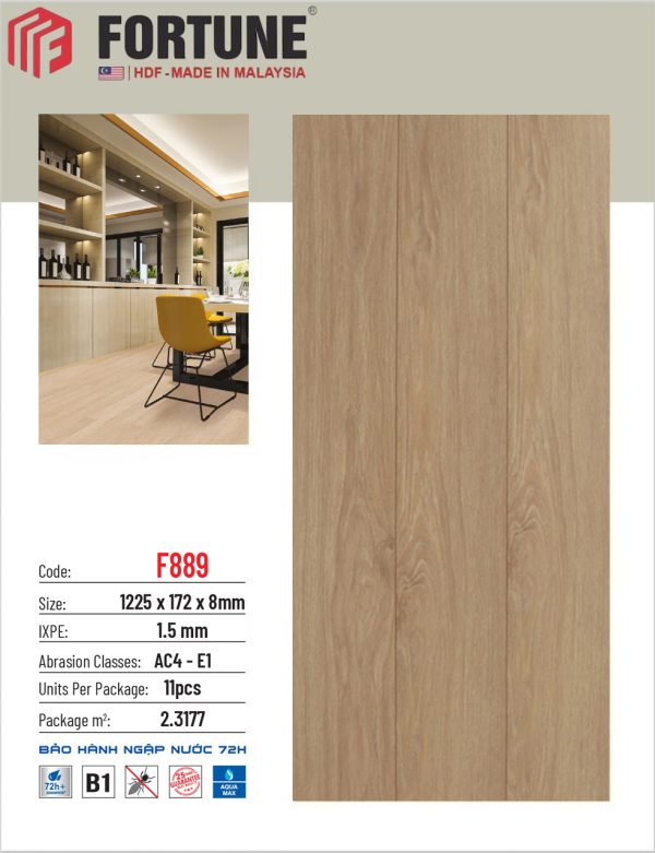 Sàn gỗ Fortune F889