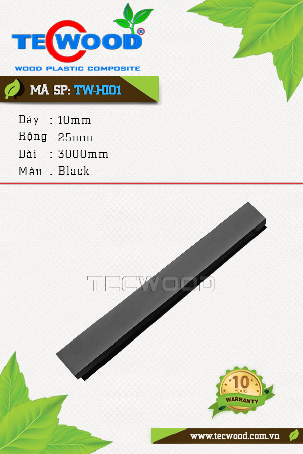 Sàn gỗ ngoài trời Tecwood TW-HI01 Black