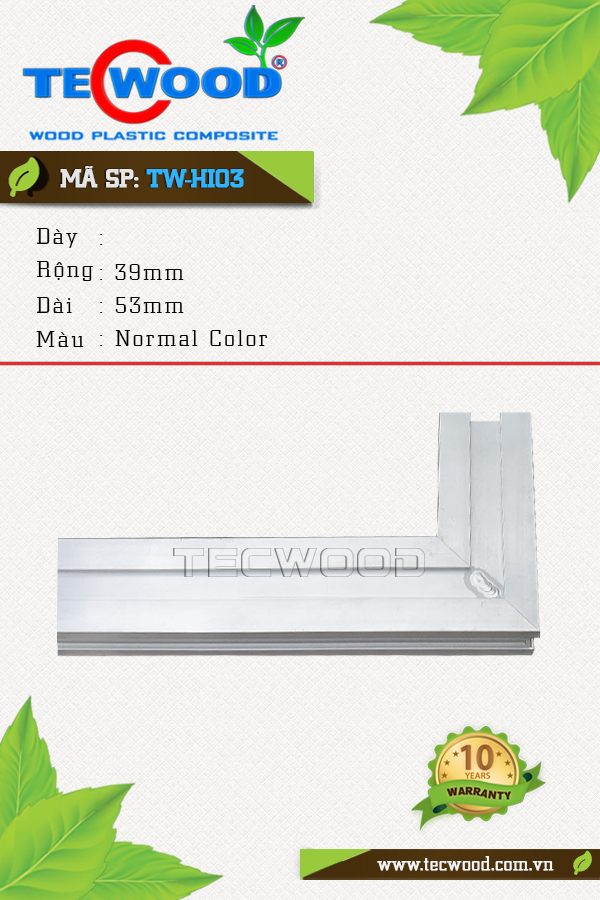 Sàn gỗ ngoài trời Tecwood TW-HI03 Normal Color