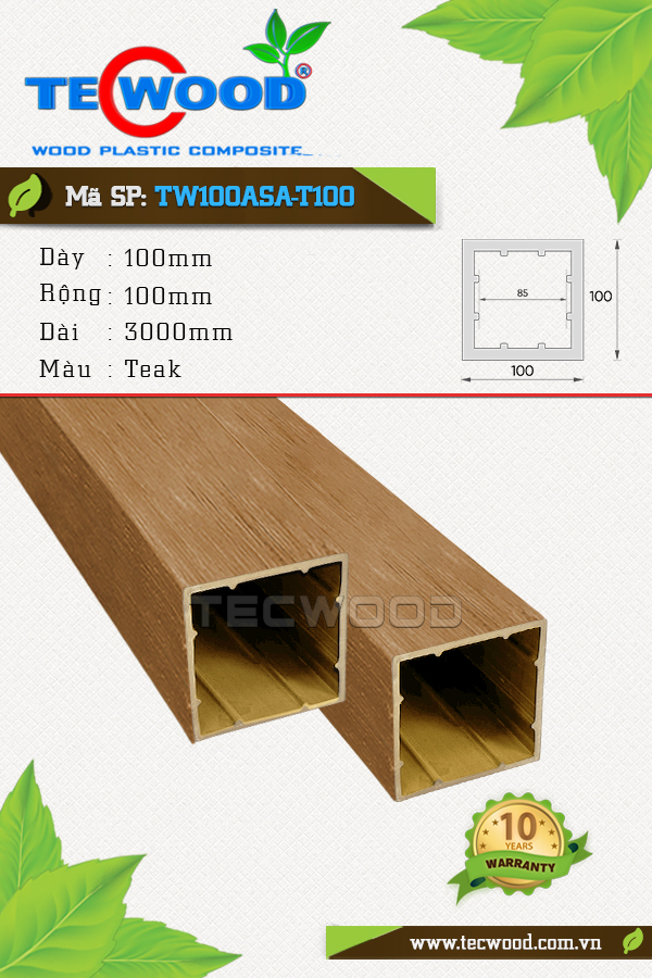 Trụ cột TW100ASA-T100 Teak