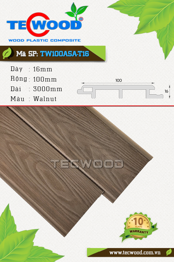Ốp vân gỗ TW100ASA-T16 Walnut