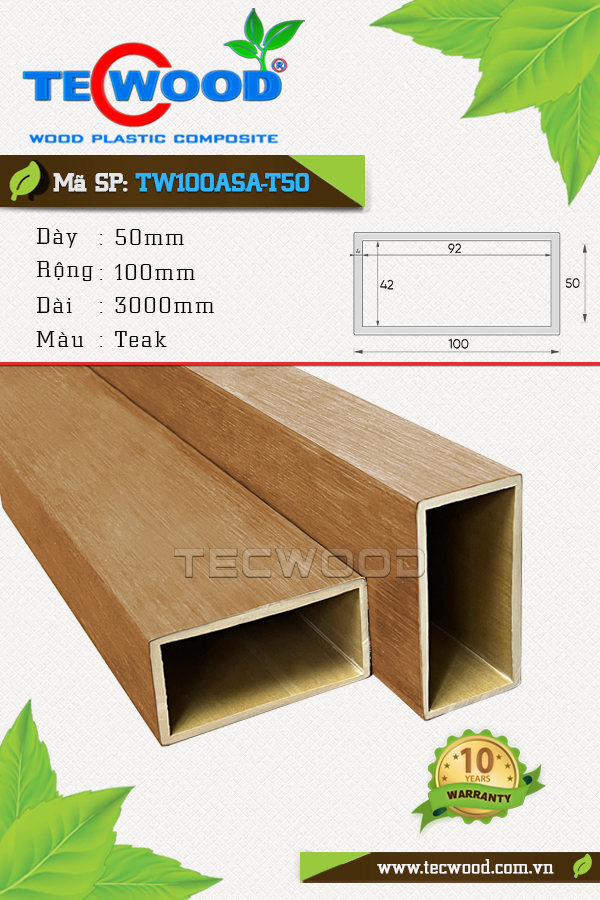Thanh lam TW100ASA-T50 Teak