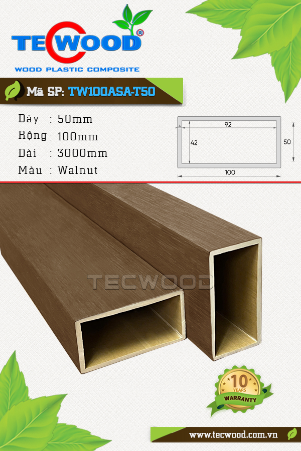 Thanh lam TW100ASA-T50 Walnut