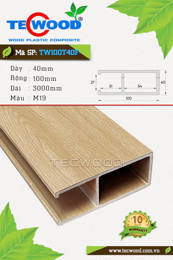 Thanh lam TW100T40F M19