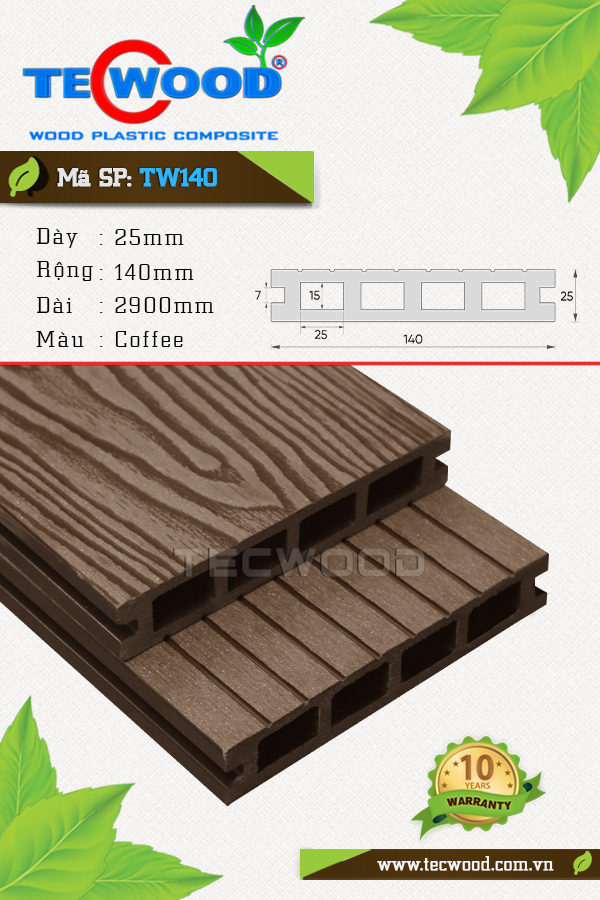 Ván sàn TW140 3D Coffee