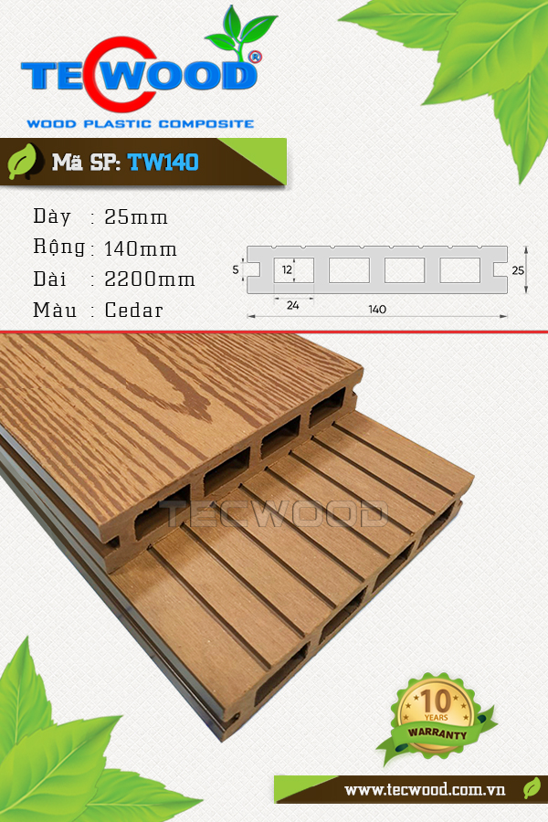 Ván sàn TW140 Cedar