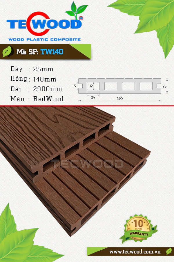 Ván sàn TW140 RedWood