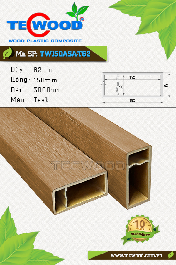 Thanh lam TW150ASA-T62 Teak