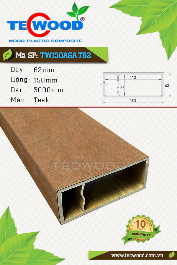 Thanh lam TW150ASA-T62 Teak
