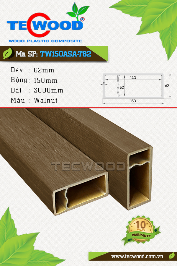 Thanh lam TW150ASA-T62 Walnut