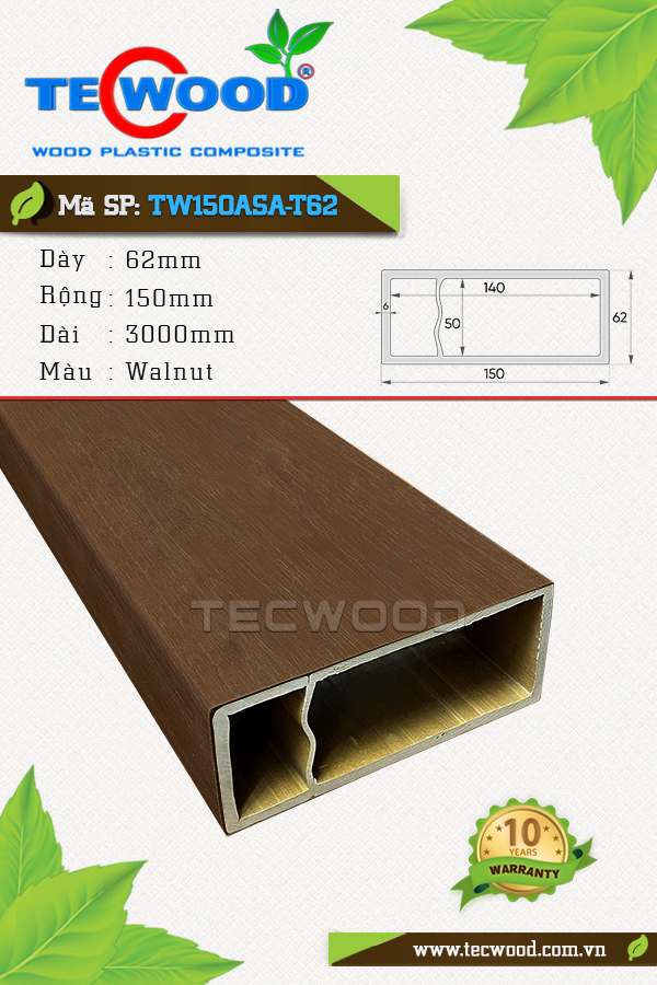 Thanh lam TW150ASA-T62 Walnut