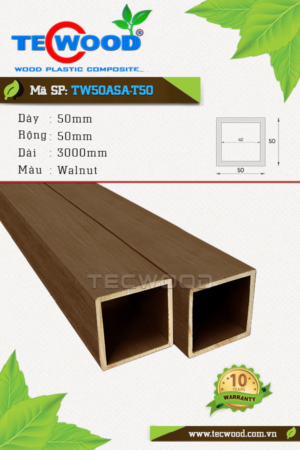 Trụ cột TW50ASA-T50 Walnut
