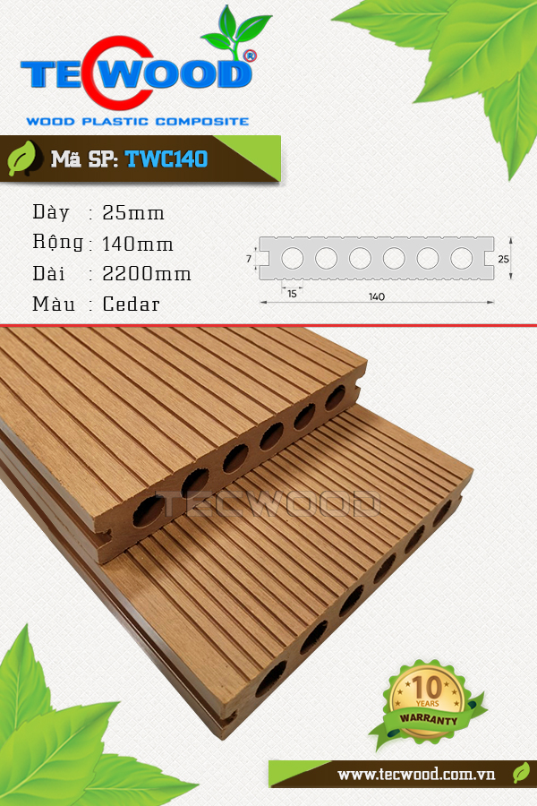 Ván sàn TWC140 Cedar