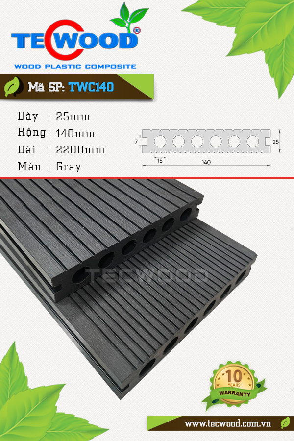 Ván sàn TWC140 Gray