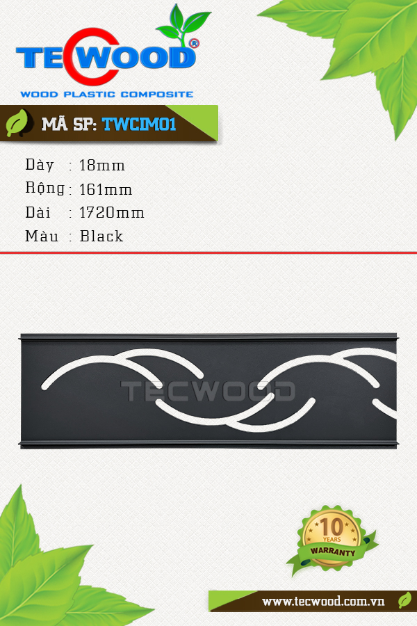 Sàn gỗ ngoài trời Tecwood TWCIM01 Black