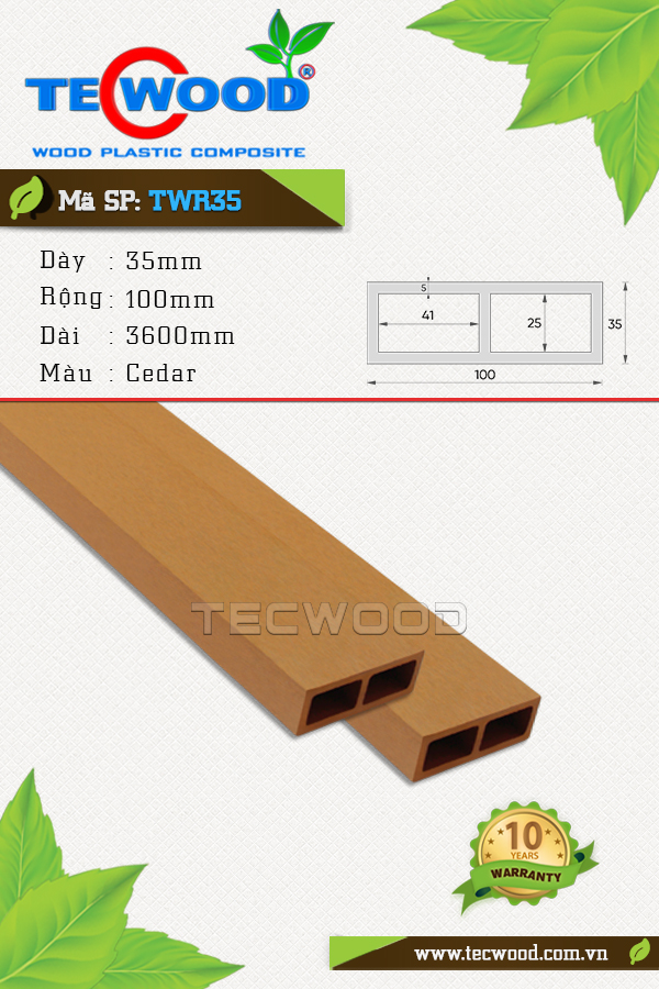 Thanh lam TWR35 Cedar