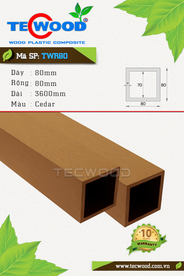 Thanh lam TWR80 Cedar