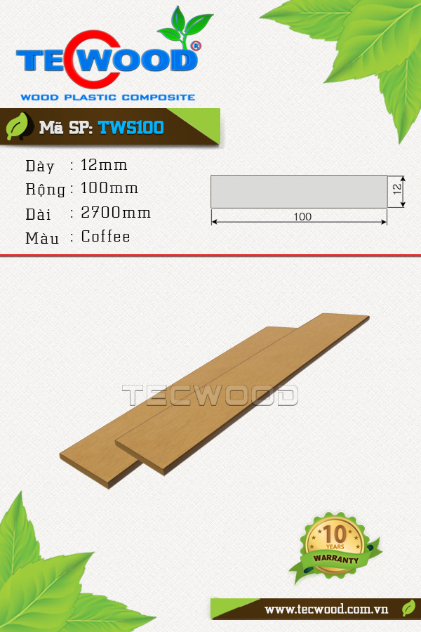 Thanh lam TWS100 Cedar