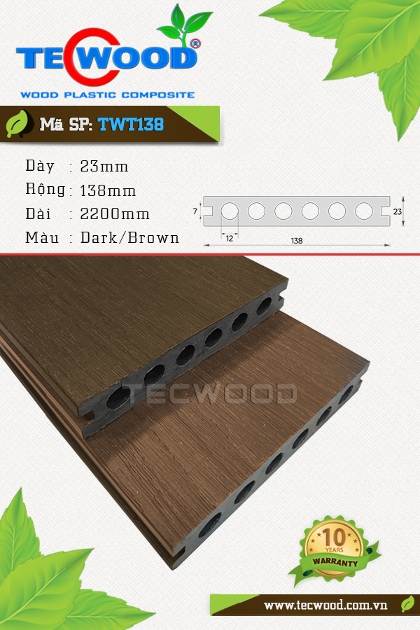 Ván sàn TWT138 Dark - Brown