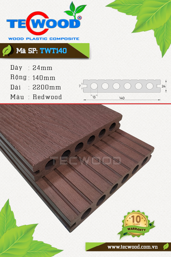 Ván sàn TWT140 Redwood