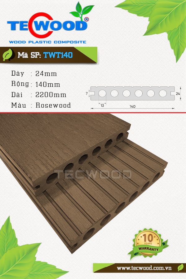 Ván sàn TWT140 RoseWood