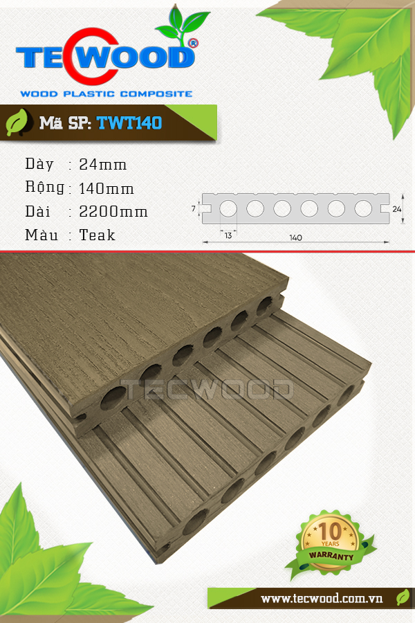 Ván sàn TWT140 Teak