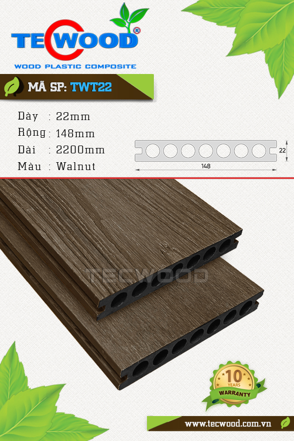 Ván sàn TWT22 Walnut