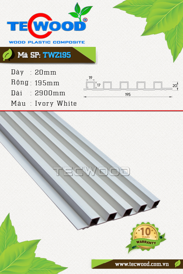 Ốp TWZ195 Ivory White