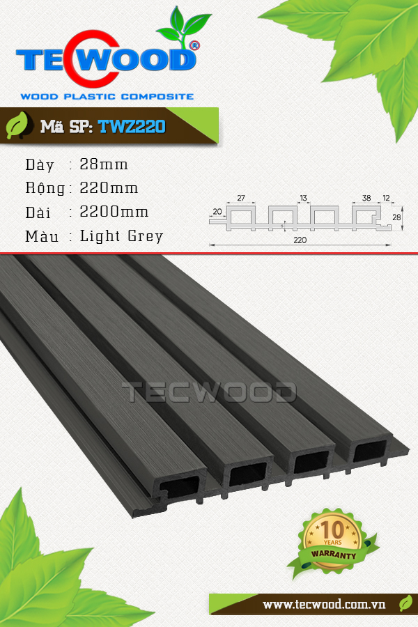 Ốp TWZ220 Light Grey