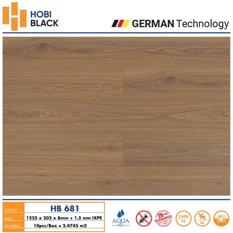 Sàn gỗ Hobi Black HB681