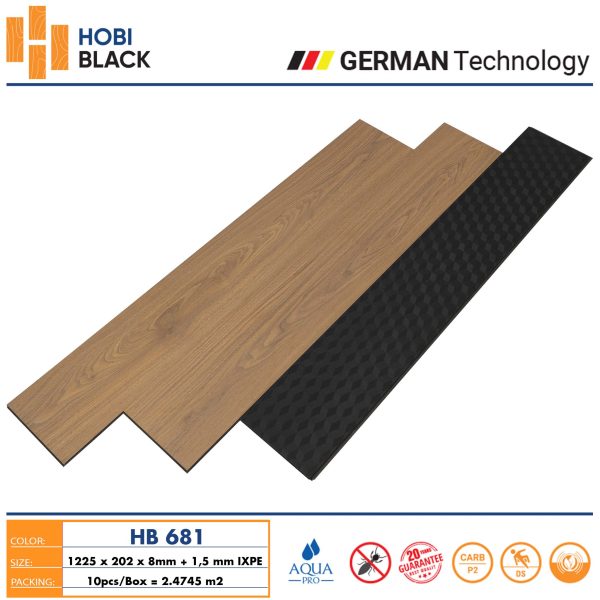 Alternative view of Sàn gỗ Hobi Black HB681