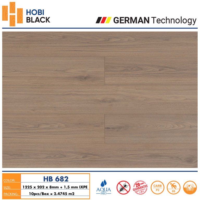 Sàn gỗ Hobi Black HB682