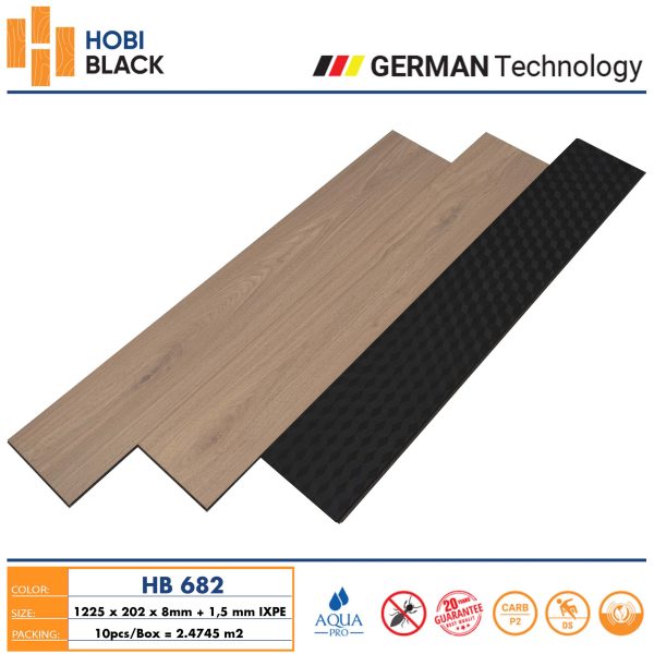 Alternative view of Sàn gỗ Hobi Black HB682