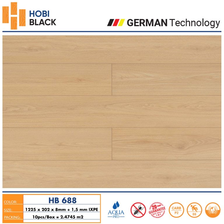 Sàn gỗ Hobi Black HB688