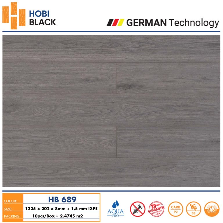 Sàn gỗ Hobi Black HB689